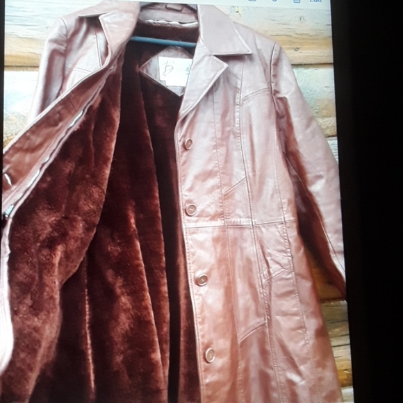 Authentic 1970’s Berman's Leather Car Coat CORDOVAN - Picture 3 of 16